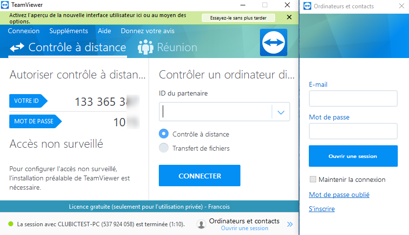 teletravail teamviewer