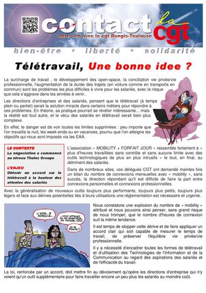 teletravail temps partiel