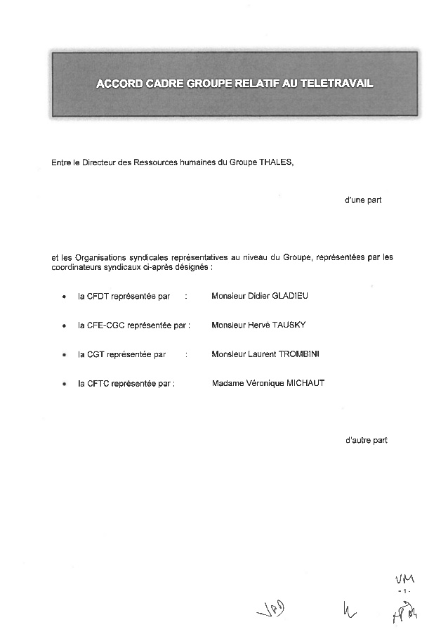 teletravail thales
