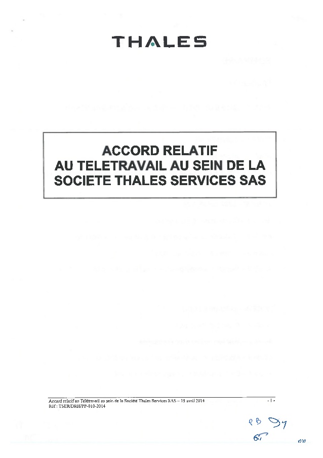 teletravail thales