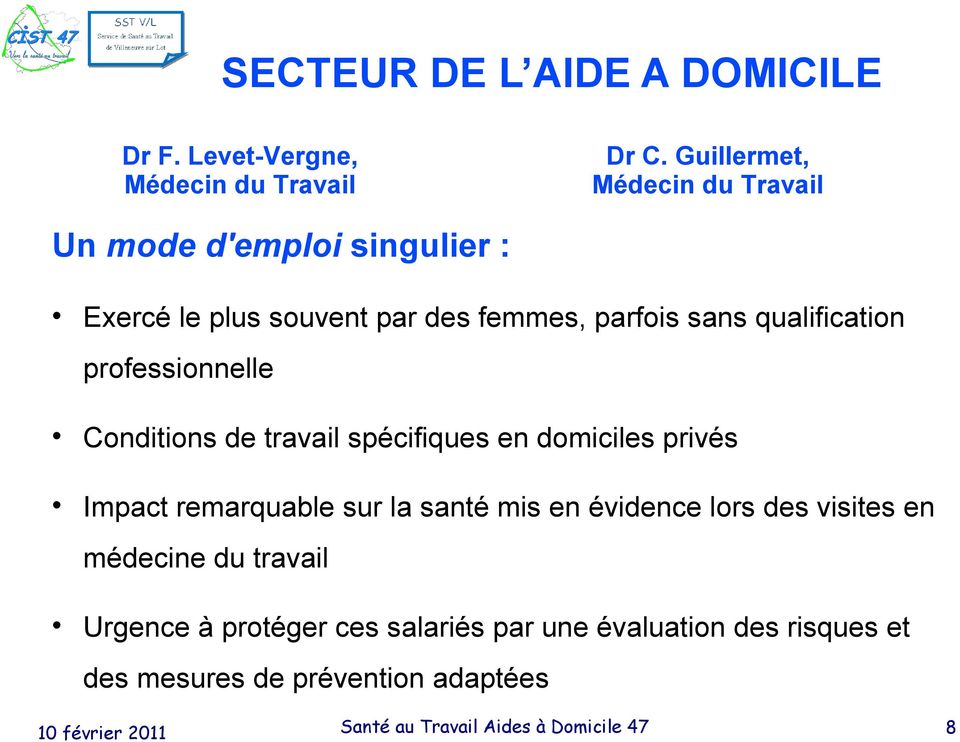 travail a domicile 47