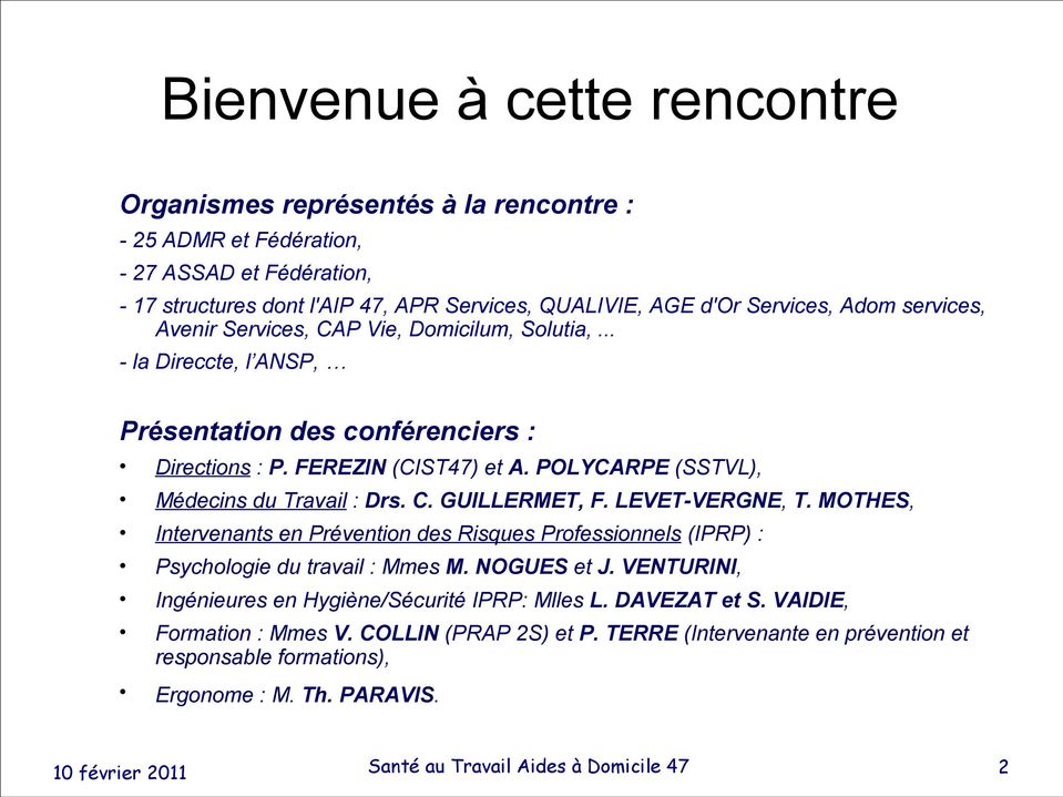 travail a domicile 47