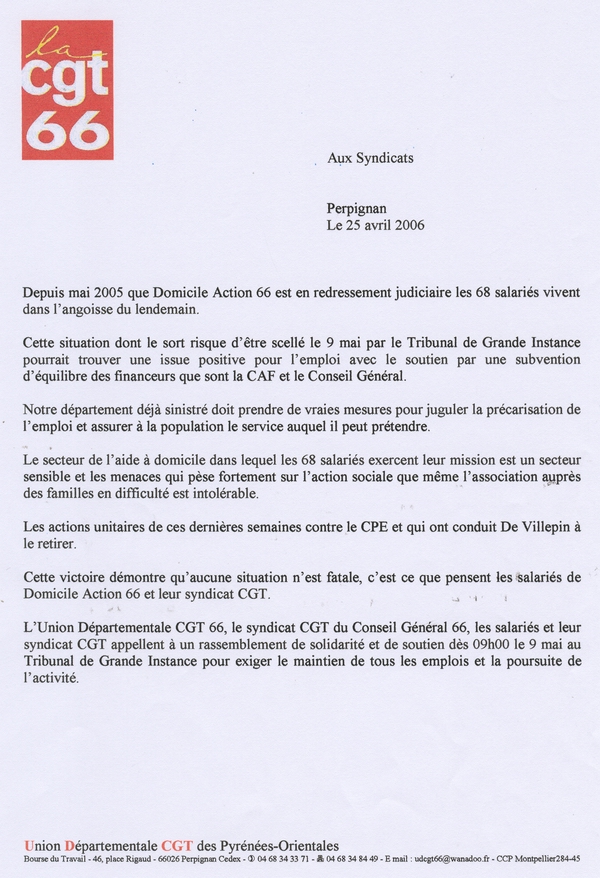 travail a domicile 66