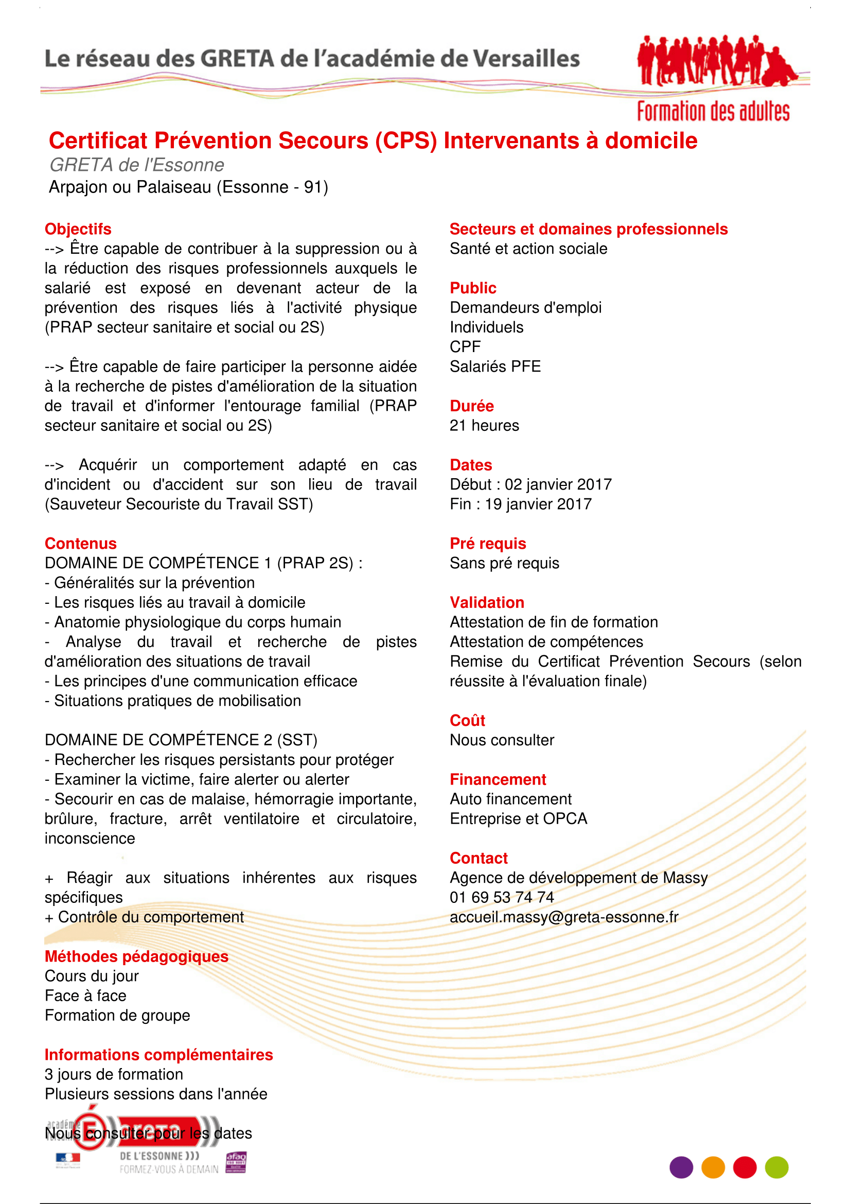 travail a domicile 91