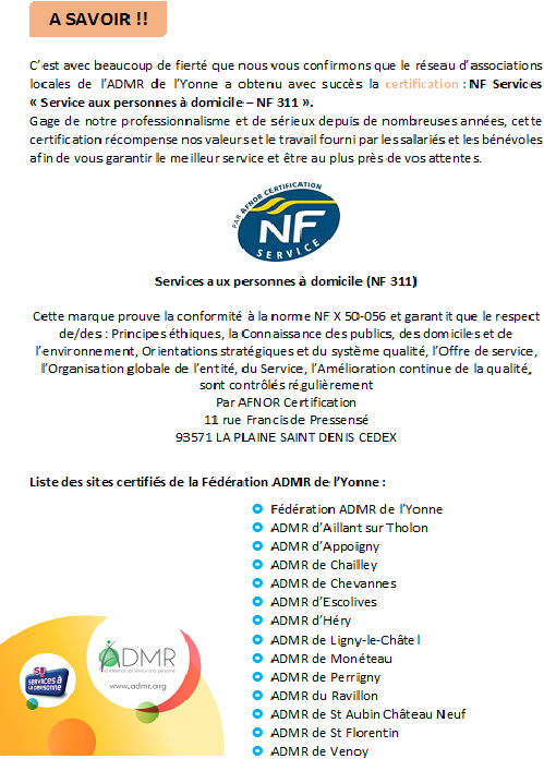 travail a domicile yonne