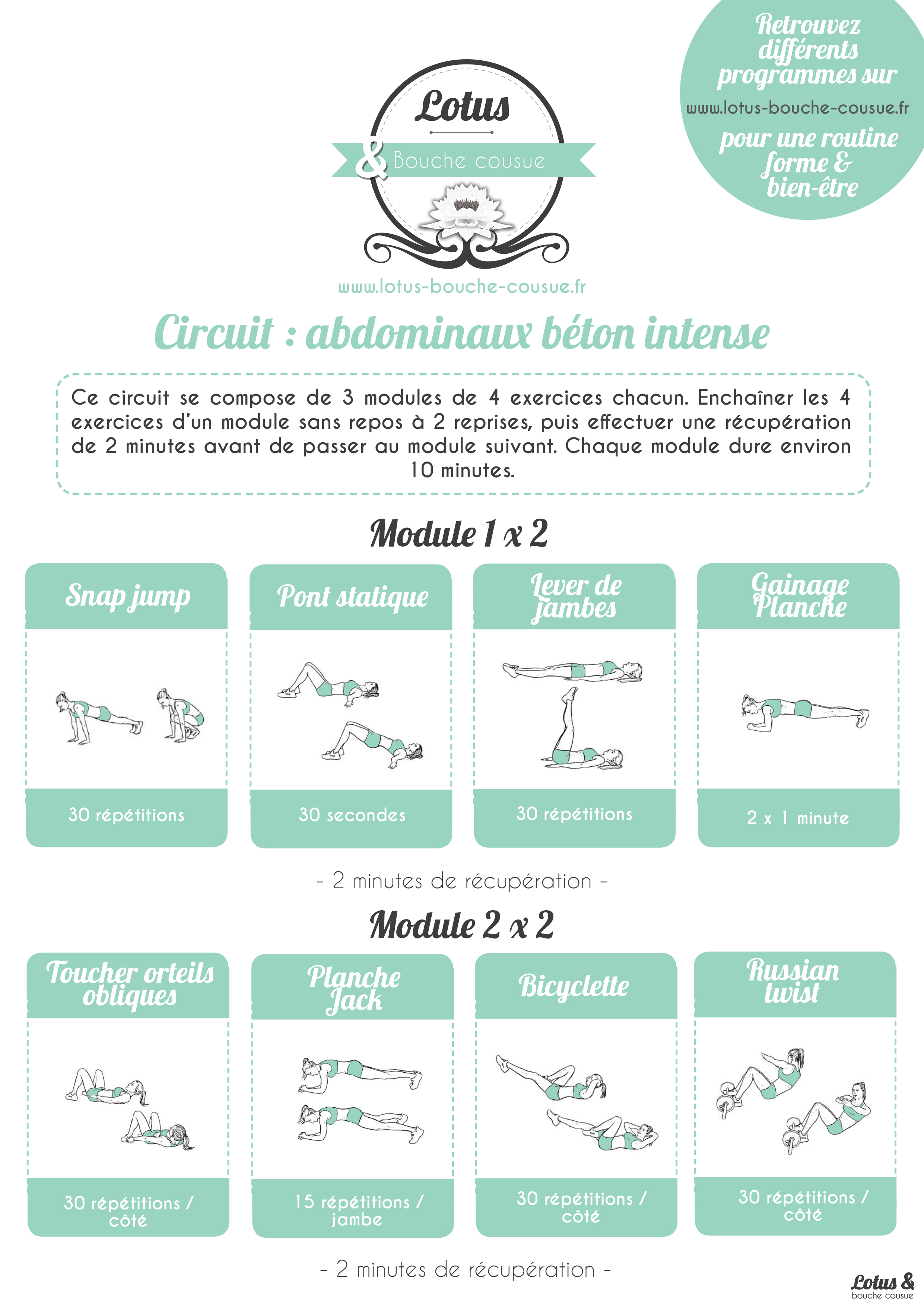 travail abdominaux a la maison