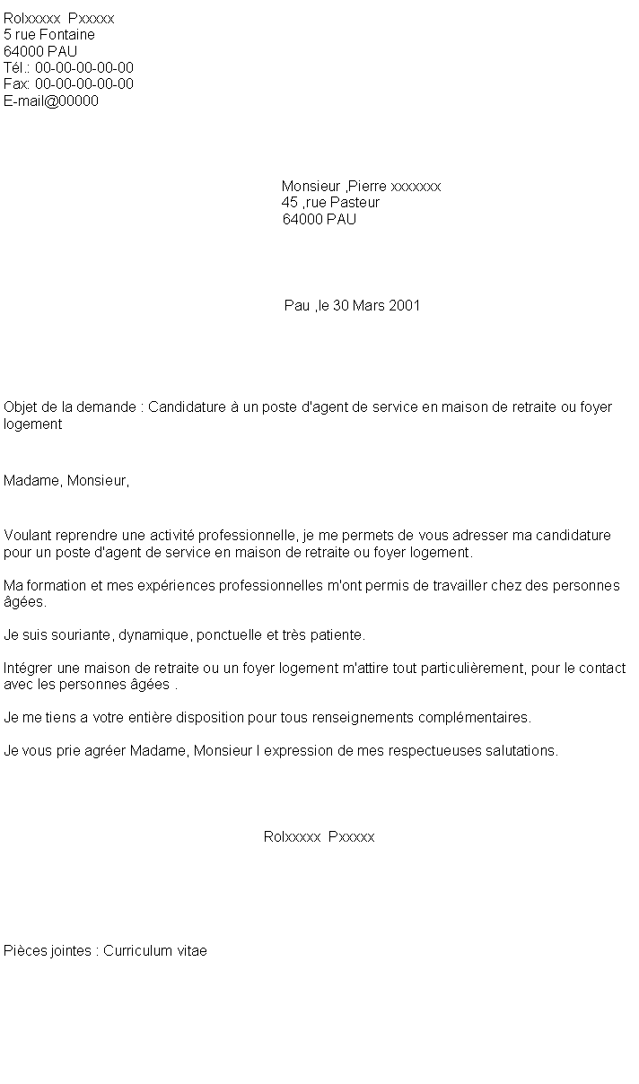 travail maison retraite sans diplome