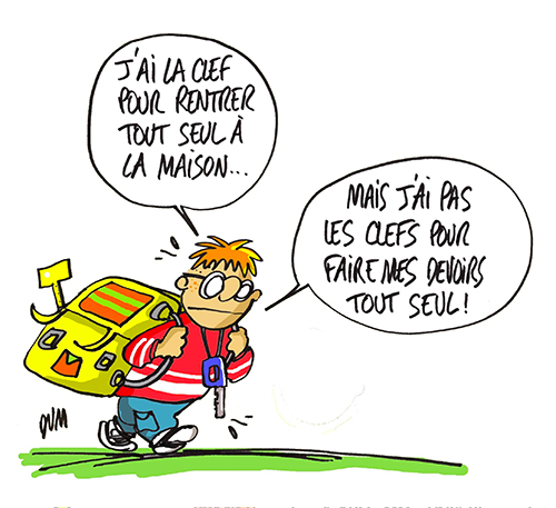 travail scolaire a la maison